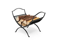 Gouun 19 Inch Folding Fireplace Log Rack with Convenient Handle