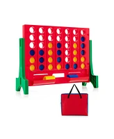 Gouun Jumbo 4-to-Score Connect Game Set with Carrying Bag and 42 Coins