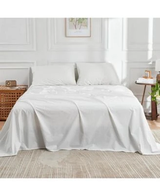 Doz By Sijo Doz 100 Long Staple Cotton Sheet Set Classic Percale Hotel Cool Crisp Breathable Durable