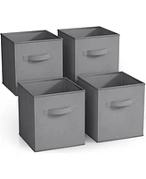 Sorbus 11 Inch Pack Foldable Fabric Storage Cube Bins with Handles - for Organizing Pantry, Closet, Nursery, Playroom