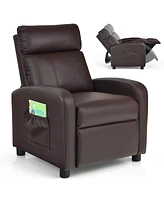 Gouun Ergonomic Pu Leather Kids Recliner Lounge Sofa for 3-12 Age Group