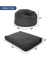 gaomon Bean Bag Chair for Adults, Giant Bean Bag Bed