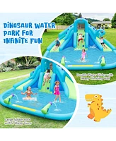 Gouun Inflatable Water Slide with Dual Slides and Large Splash Pool (Without Blower)