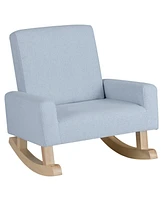 Gouun Kids Rocking Chair with Solid Wood Legs