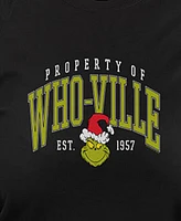 Hybrid Apparel Plus Size Grinch Who-Ville Graphic Pullover Top