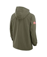 Nike Men's Olive Ohio State Buckeyes 2024 Military Appreciation Full-Snap Hoodie Jacket