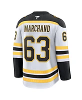 Fanatics Men's Brad Marchand White Boston Bruins Away Premium Jersey