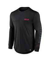 Fanatics Men's Black Buffalo Bills Blackout Long Sleeve T-Shirt