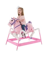 Happy Trails Kids Ride On Rocking Horse Toy