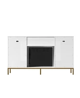 Boyel Living 23 inches Electric Fireplace Tv Stand Media Consoles