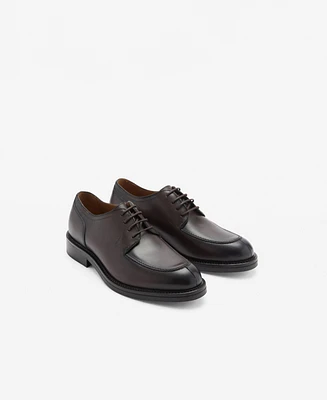 Mango Men's Leather Suit Shoes