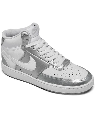 Nike Women's Court Vision Mid Casual Sneakers from Finish Line