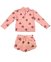 kensie Big Girls French Terry Zip Up Hoodie