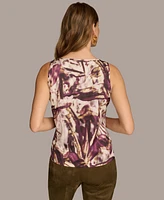 Donna Karan New York Women's Printed Scoop-Neck Tank Top