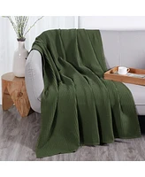 Doz by Sijo Waffle Blanket 50% Bamboo Viscose Cotton, Lightweight, Ultra Soft, Breathable, Summer