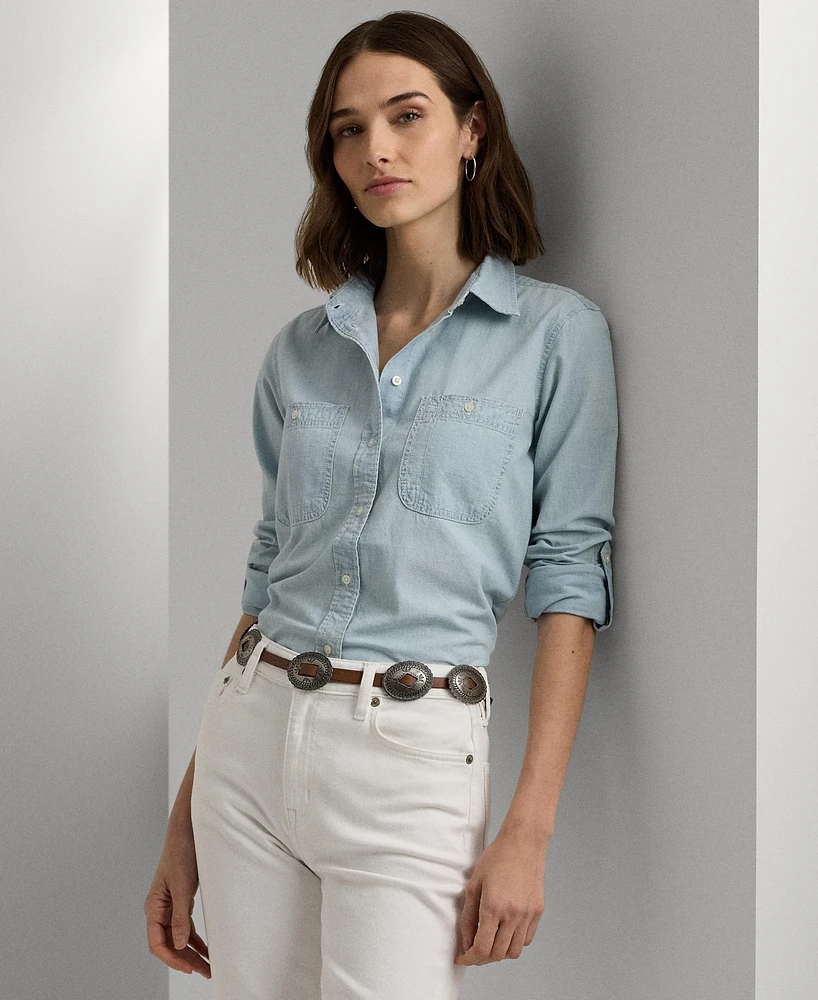 Lauren Ralph Cotton Chambray Shirt