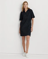 Lauren Ralph Denim Cotton Shift Dress