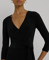 Lauren Ralph Surplice Jersey Dress