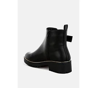 London Rag Antorin Chunky Buckle Detail Ankle Boots