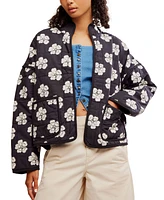 Free People Women's Chloe Cotton Floral Quilted Jacket