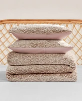Jessica Simpson Plush Leopard 3-Pc. Duvet Cover Set