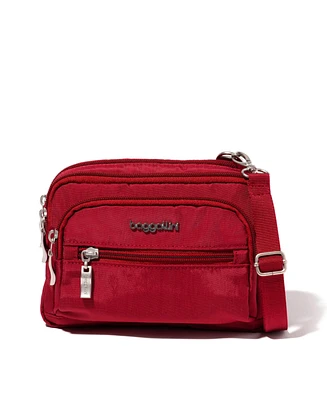 Baggallini Triple Zip Crossbody Bag