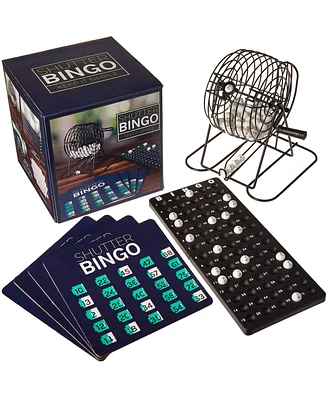 Slickblue Shutter Bingo Set with Built-In Sliding Windows – Fun and Easy Family Game