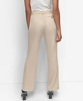 Dkny Women's Pinstriped Modern-Fit Straight-Leg Pants