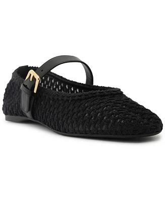 Arezzo Women's Abby Woven Ballet Flats