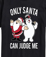 Airwaves Men's Frosty The Snowman Santa Can Judge Short Sleeve Tee