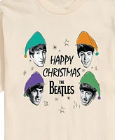 Airwaves Men's The Beatles Happy Christmas Short Sleeve Tee