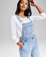 And Now This Women's Straight-Leg Denim Overalls, Exclusively at Macy's