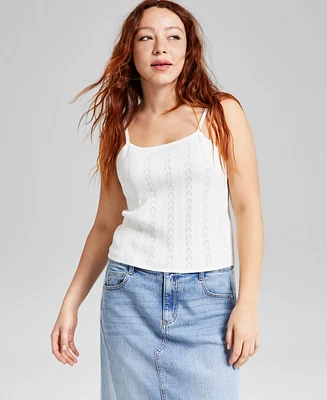 And Now This Women's Scoop-Neck Pointelle Tank Top, Exclusively at Macy's