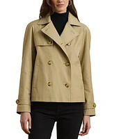 Lauren Ralph Women's Short Double-Breasted Trench Coat