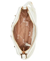 Anne Klein East West Crystal Horsebit Small Shoulder Bag
