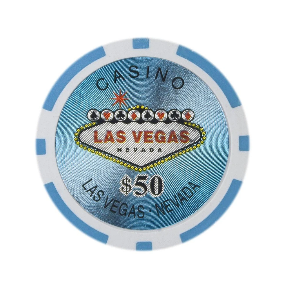 Slickblue Holo Inlay Poker Chips 25-Pack - Premium Clay Composite for Casino-Quality Gameplay