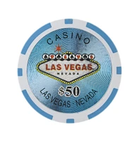 Slickblue Holo Inlay Poker Chips 25-Pack - Premium Clay Composite for Casino-Quality Gameplay