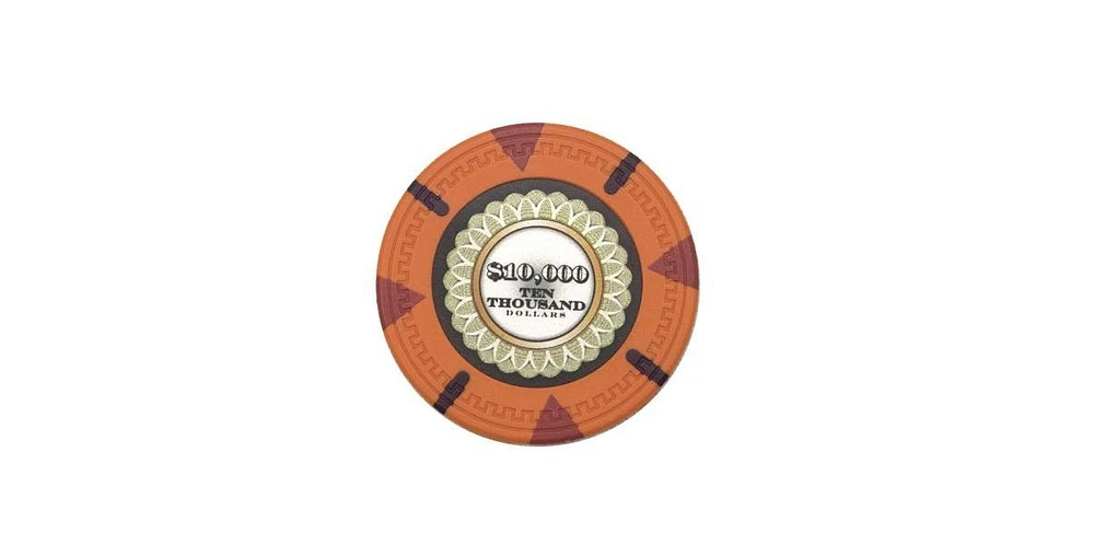 Slickblue The Mint Poker Chips (25-Pack) – Clay Composite, $10,000 Value for High-Stakes Play