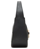 Anne Klein Crystal Horsebit Top Handle Small Crossbody Bag