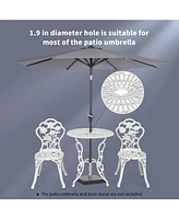 Gouun Outdoor Cast Aluminum Patio Furniture Set with Design