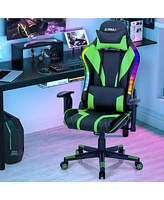 Gouun Gaming Chair Adjustable Swivel Computer with Dynamic Led Lights