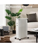 Gouun 1500W Portable Oil Filled Radiator Heater with 3 Heat Settings