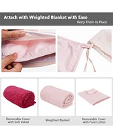 Gouun 3 Piece 7lbs Heavy Weighted Blanket