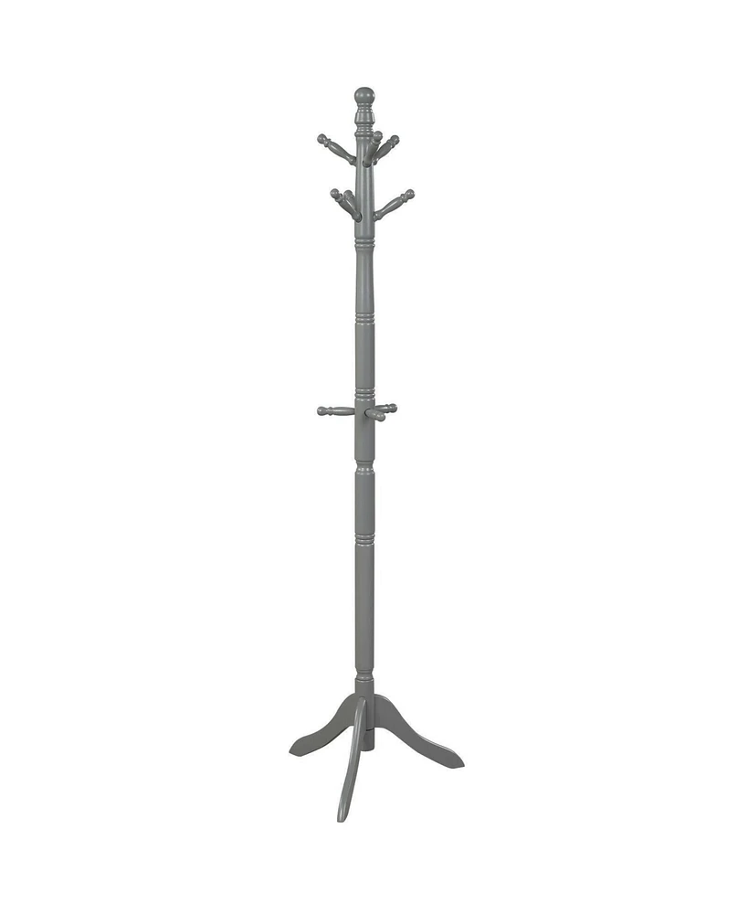 Gouun Entryway Height Adjustable Coat Stand with 9 Hooks