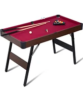 Inolait 48" Folding Pool Table, Portable Billiard Game Tables for Kids and Adults