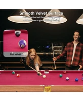 Inolait 54in Portable Folding Billiard Table for Kids and Adults, Indoor Pool Arcade Game Table