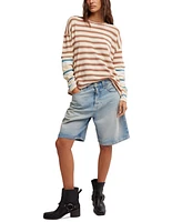 Free People Women's Nina Striped Long-Sleeve T-Shirt