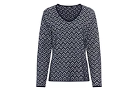 Olsen Women's Geo Intarsia Sweater