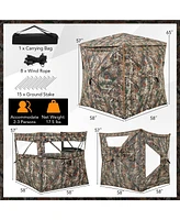 Gouun 5-in-1 Detachable Hunting Blind for 2-3 People with Skylight