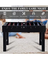 Sugift 48" Competition Foosball Table w/2 Balls & Cup Holders, Soccer Game Table for Kids & Adults, Home or Arcade